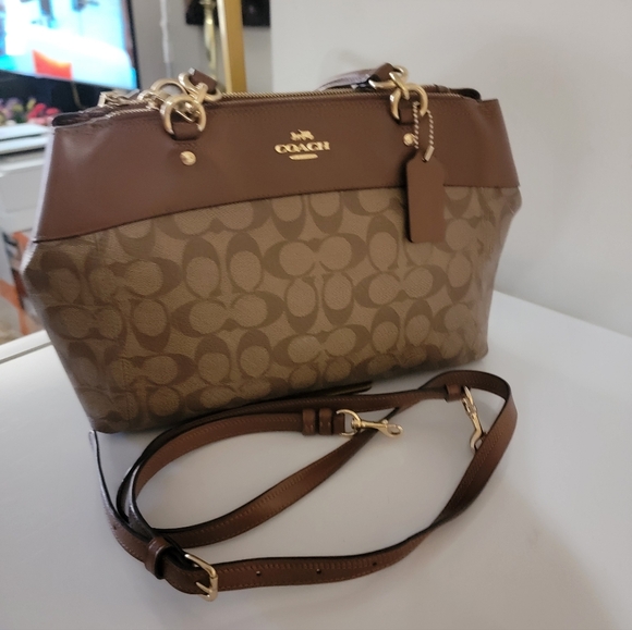 Coach Brooke Carryall Bag Signature Coated Canvas Bag - Picture 2 of 11